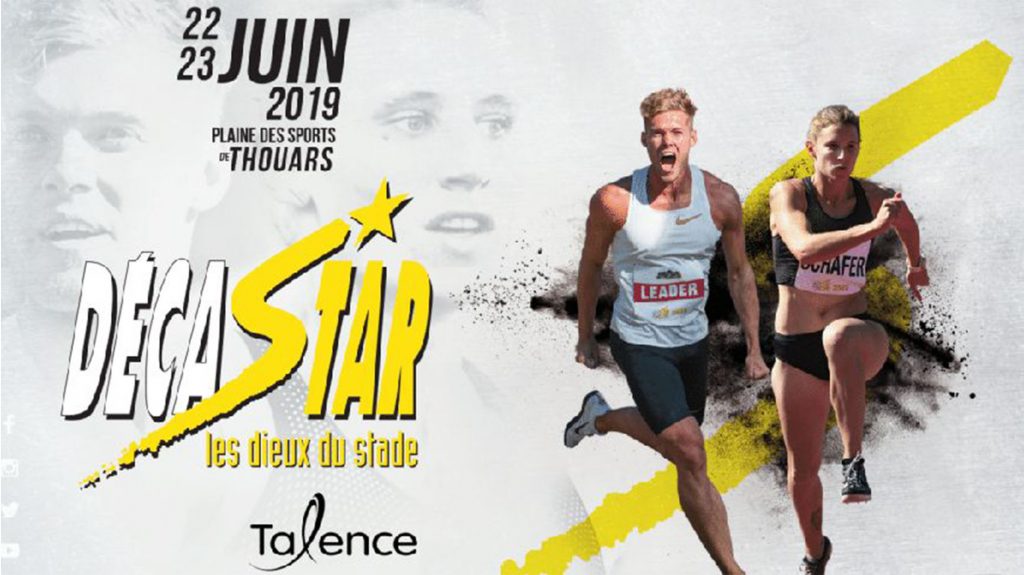 Affiche de l’événement sportif Décastar 2019 avec Kevin Mayer