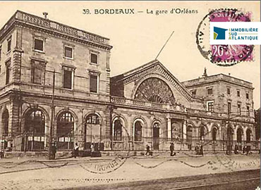 Visuel historique de la gare de Bordeaux